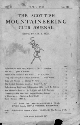 SMCJ Number 135 - Vol 23 - Apr 1944 cover
